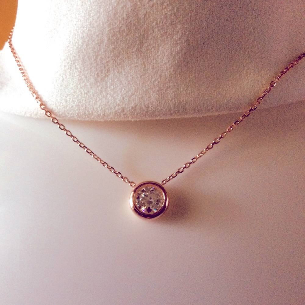 1.CARAT Diamond Moissanite Necklace